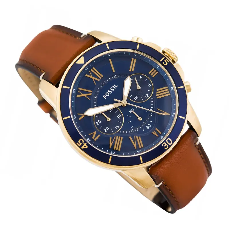 Fossil Grant Sport Chronograph Blue Dial  Men's Watch- FS5268